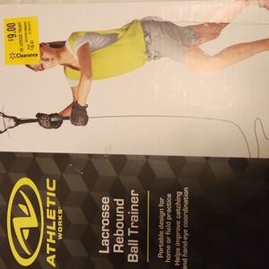 Athletic Works Lacrosse Rebound Trainer in Black and Yellow